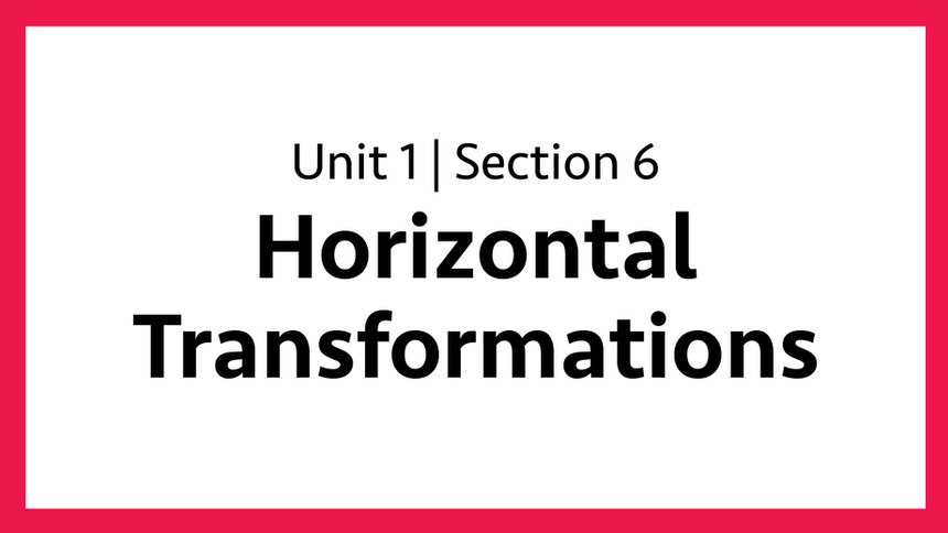 Unit 1: Section 6